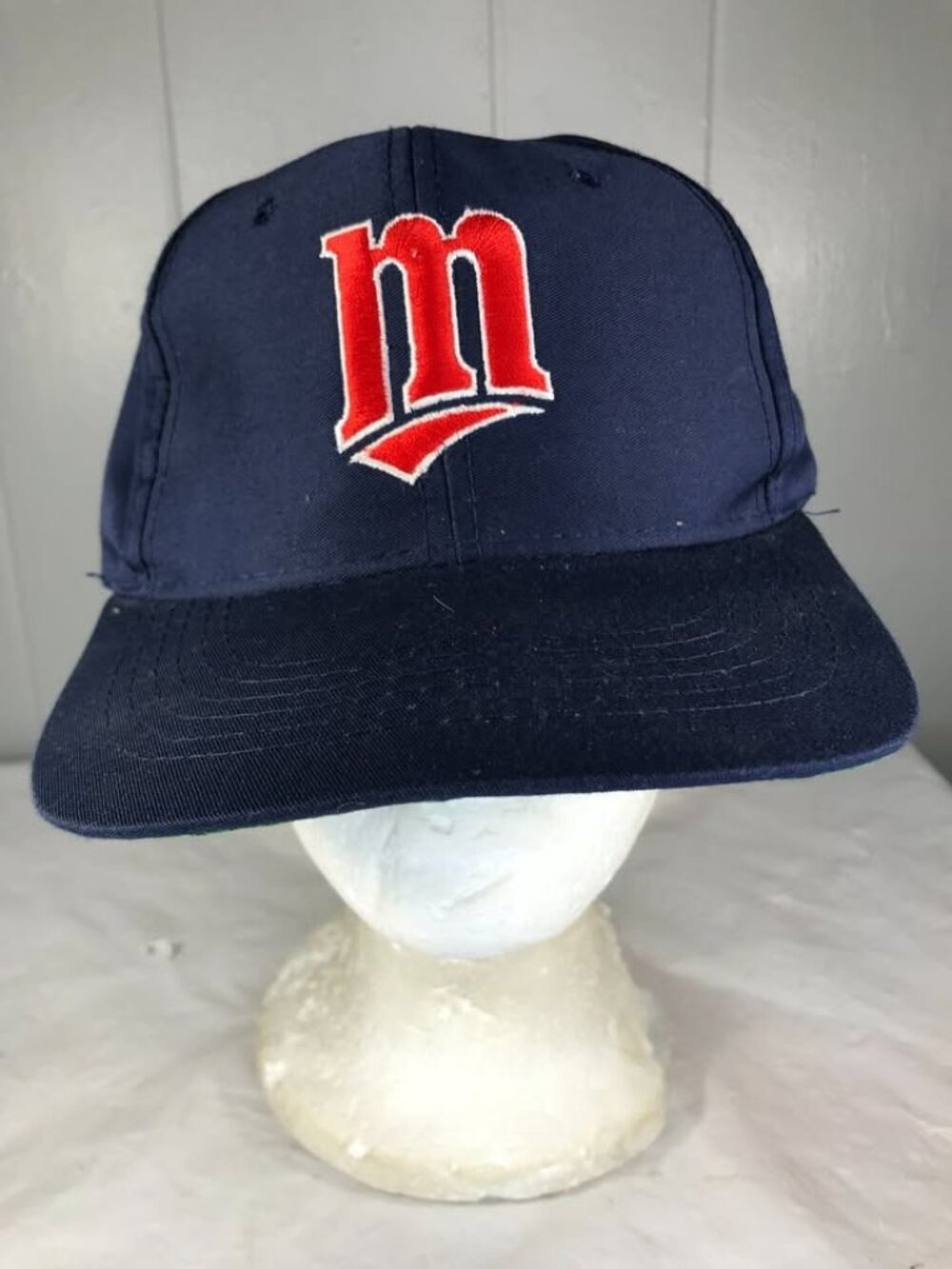 Vintage 90s Minnesota Twins MLB Baseball logo snapback hat cap